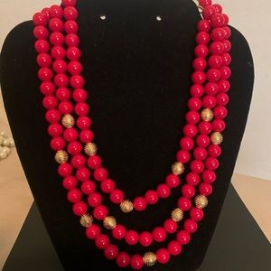 Talbot red necklace